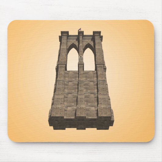 Brooklyn Bridge Pijler: 3D Model: Muismat (Voorkant)