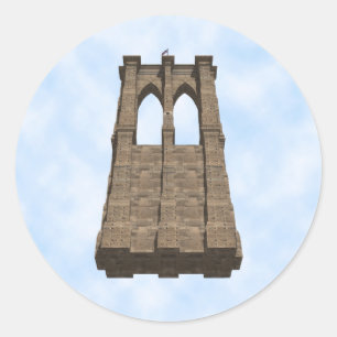 Brooklyn Bridge Pijler: 3D Model: Sticker