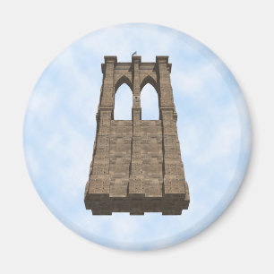 Brooklyn Bridge Pillar: 3D-model: Magneet