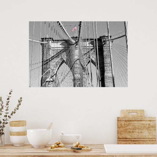 Brooklyn Bridge Poster (Keuken)