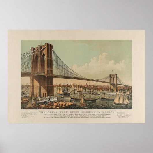Brooklyn Bridge Poster (Voorkant)