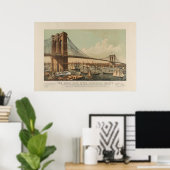 Brooklyn Bridge Poster (Thuiskantoor)