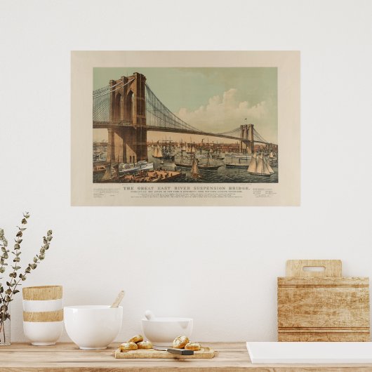 Brooklyn Bridge Poster (Keuken)