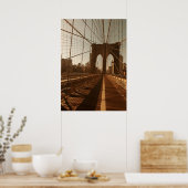 Brooklyn Bridge. Poster (Keuken)