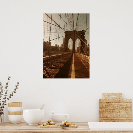 Brooklyn Bridge. Poster (Keuken)