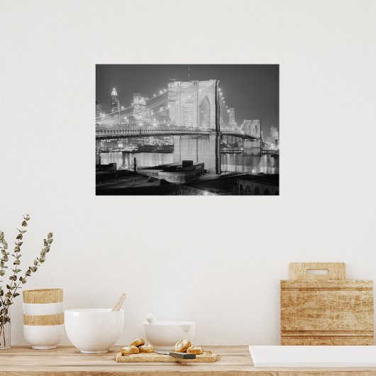 Brooklyn-bridge Poster (Keuken)