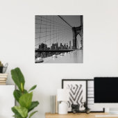 Brooklyn bridge poster (Thuiskantoor)