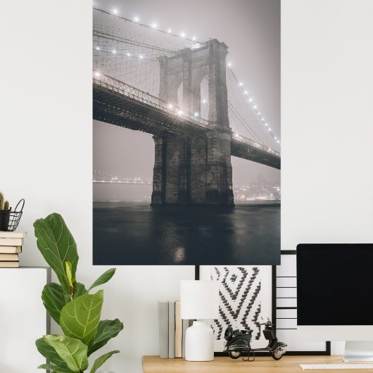 Brooklyn Bridge Poster (Thuiskantoor)