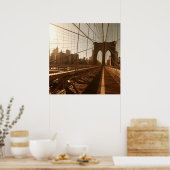 Brooklyn Bridge. Poster (Keuken)