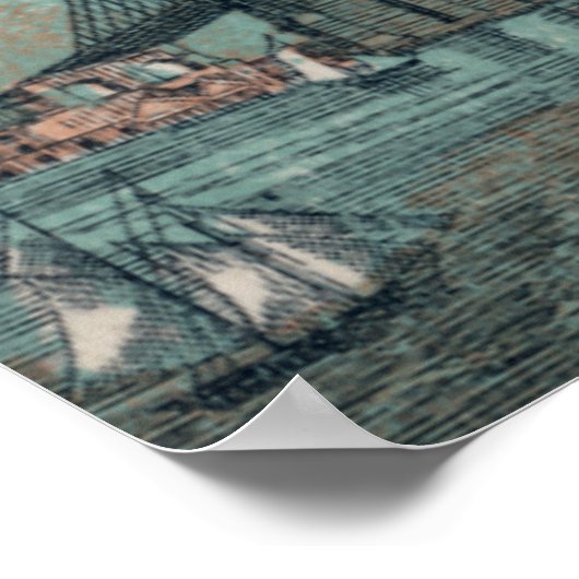 Brooklyn Bridge Poster Print (Hoek)