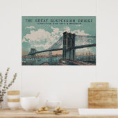 Brooklyn Bridge Poster Print (Keuken)