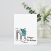 Brooklyn Bridge Prettige feestdagen New York City  (Staand voorkant)