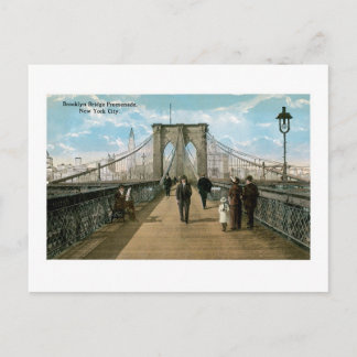 Brooklyn Bridge Promenade Briefkaart