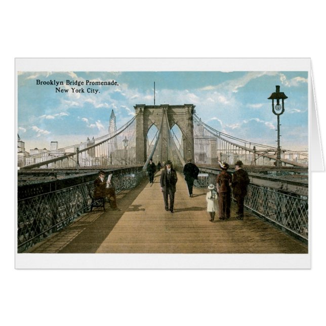 Brooklyn Bridge Promenade, New York City (Voorkant Horizontaal)