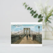 Brooklyn Bridge Promenade, New York City Briefkaart (Staand voorkant)