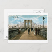 Brooklyn Bridge Promenade, New York City Briefkaart (Voorkant / Achterkant)