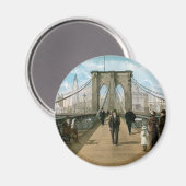 Brooklyn Bridge Promenade, New York City Magneet (Voorkant / Achterkant)