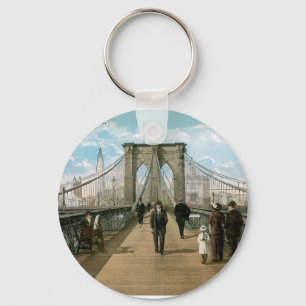 Brooklyn Bridge Promenade, New York City Sleutelhanger