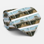 Brooklyn Bridge Promenade, New York City Stropdas (Opgerold)