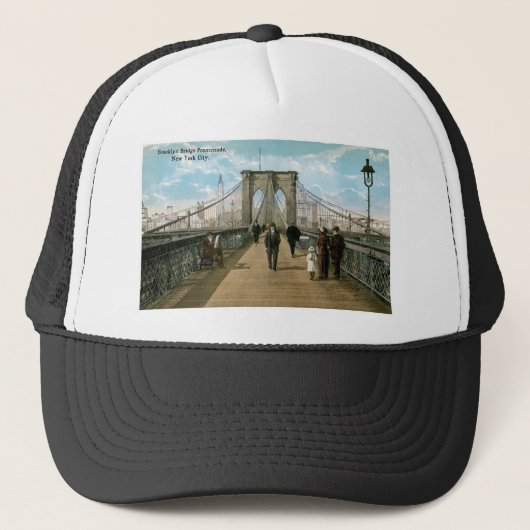 Brooklyn Bridge Promenade, New York City Trucker Pet (Voorkant)
