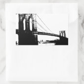  Brooklyn Bridge Rechthoekige Sticker (Tas)