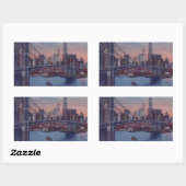  Brooklyn Bridge Rechthoekige Sticker (Vel)