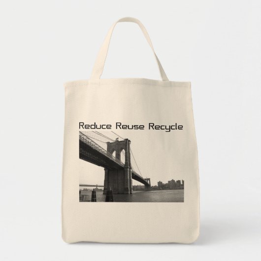 Brooklyn Bridge Recyclen Tote Bag (Voorkant)