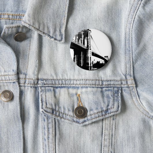 Brooklyn Bridge Ronde Button 5,7 Cm (In situ)