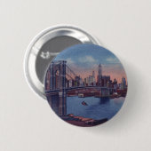  Brooklyn Bridge Ronde Button 5,7 Cm (Voorkant /achterkant)