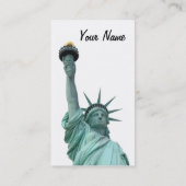 Brooklyn Bridge 's nachts, New York City Visitekaartje (Achterkant)