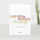 Brooklyn Bridge Save the Date Kaart (Achterkant)