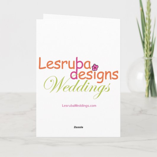 Brooklyn Bridge Save the Date Kaart (Achterkant)