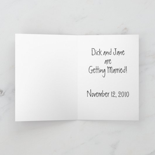 Brooklyn Bridge Save the Date Kaart (Binnen)