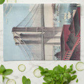 Brooklyn Bridge schilderen Theedoek (Gevouwen)