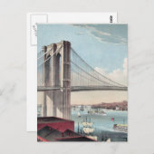 Brooklyn Bridge schilderij Briefkaart (Voorkant / Achterkant)