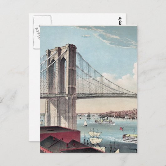Brooklyn Bridge schilderij Briefkaart (Voorkant / Achterkant)