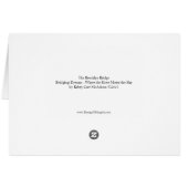 Brooklyn Bridge Serenity Art NYC Greeting Card (Achterkant Horizontaal)