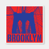 Brooklyn Bridge silhouet pride 2 Magneet (Voorkant)