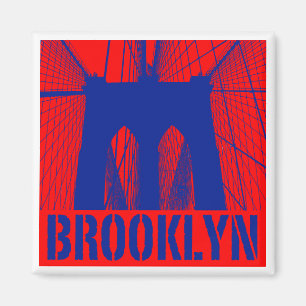 Brooklyn Bridge silhouette pride 2 Magneet