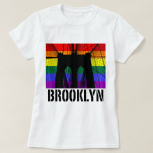 Brooklyn Bridge silhouette pride 2 T-shirt
