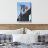 Brooklyn Bridge Sky New York City NYC Canvas Afdruk (Insitu (Slaapkamer))