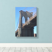 Brooklyn Bridge Sky New York City NYC Canvas Afdruk (Insitu (Houten vloer))