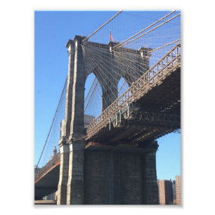 Brooklyn Bridge Sky New York City NYC Foto Afdruk