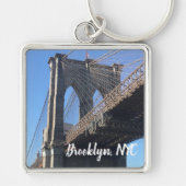 Brooklyn Bridge Sky New York City NYC Sleutelhanger (Voorkant)