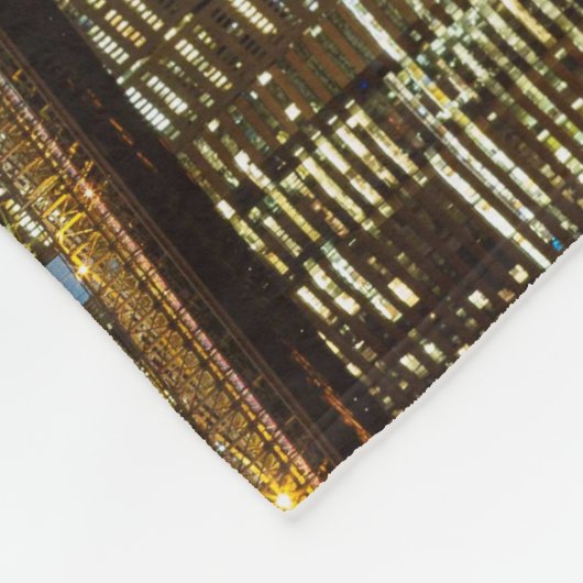 Brooklyn Bridge Skyline Fleece Deken (Hoek)