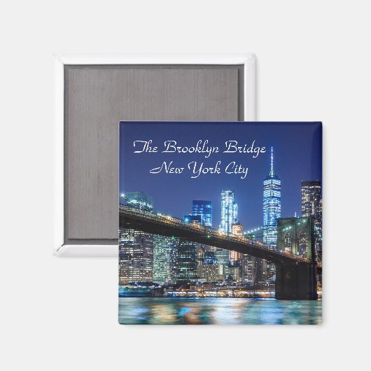 Brooklyn Bridge Skyline Magneet (Voorkant / Achterkant)