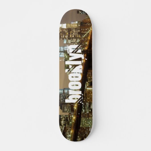 Brooklyn Bridge Skyline Persoonlijk Skateboard (Voorkant)