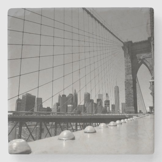 Brooklyn bridge stenen onderzetter (Voorkant)