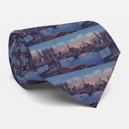 Brooklyn Bridge Stropdas (Opgerold)