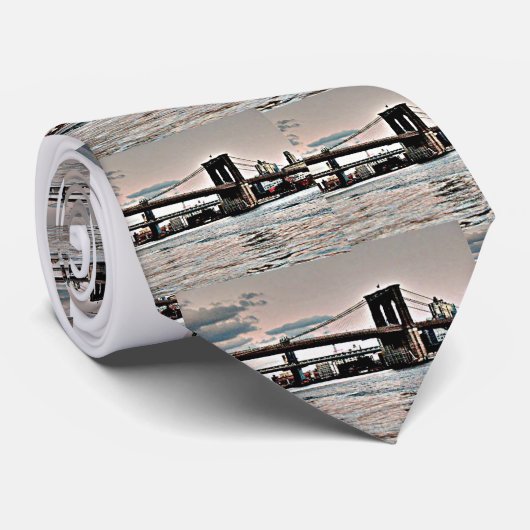 Brooklyn Bridge Stropdas (Opgerold)